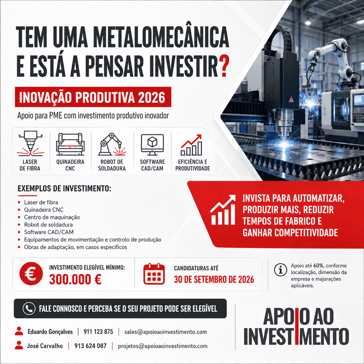⚙️ **Tem uma metalomecânica e está a pensar investir?**
